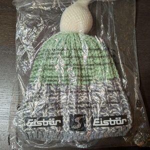 Green and Gray Kids Beanie